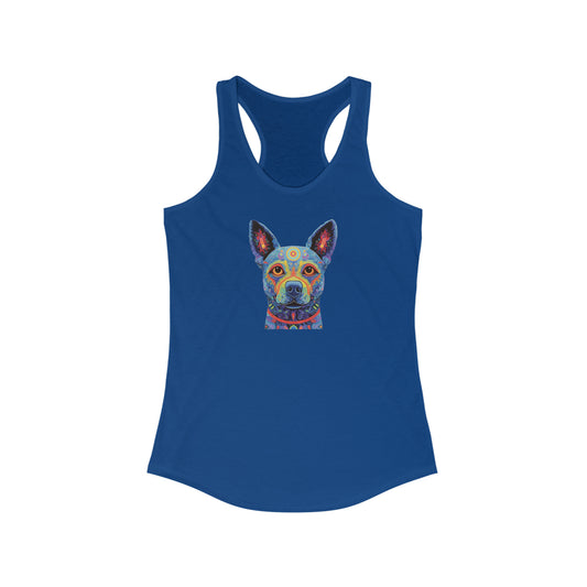 Psychedelic Dog Women's Ideal Racerback Tank