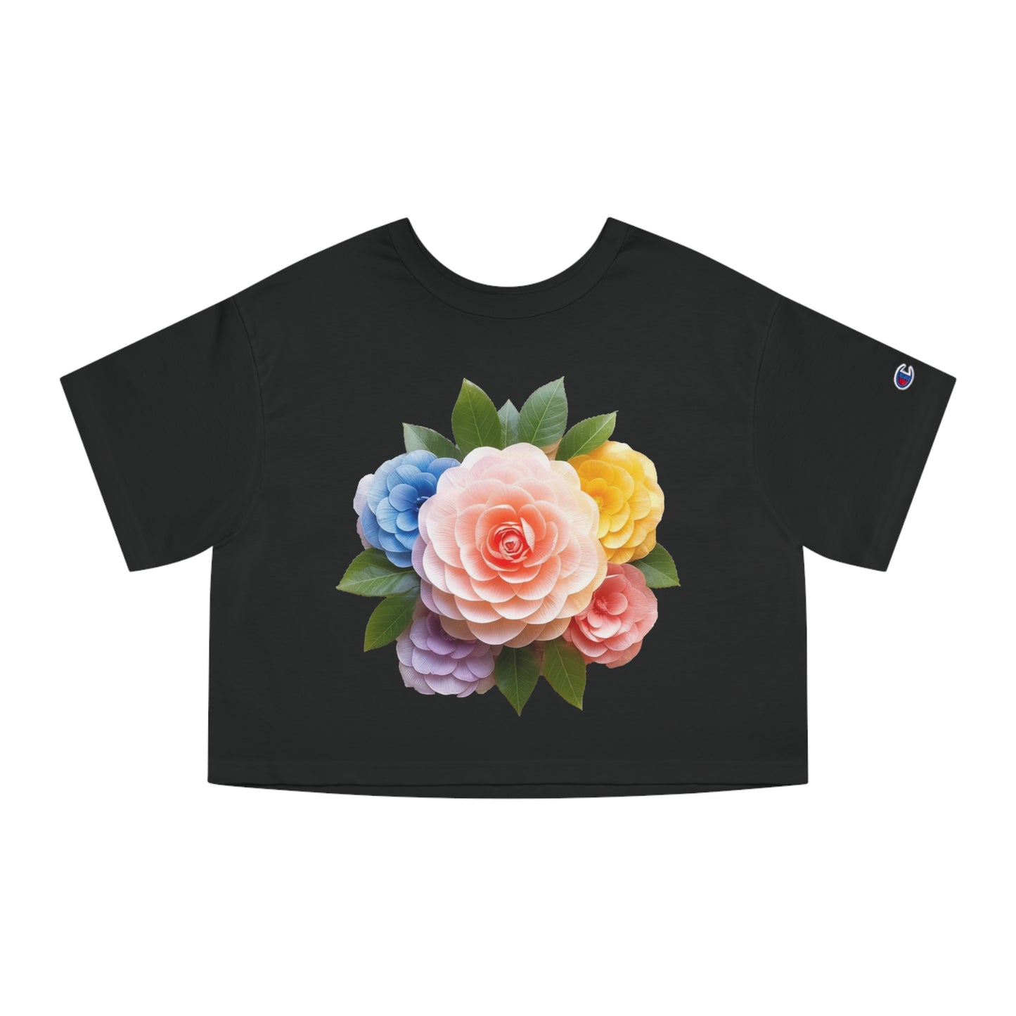 Japanese Camelia Champion Women's Heritage Cropped T-Shirt