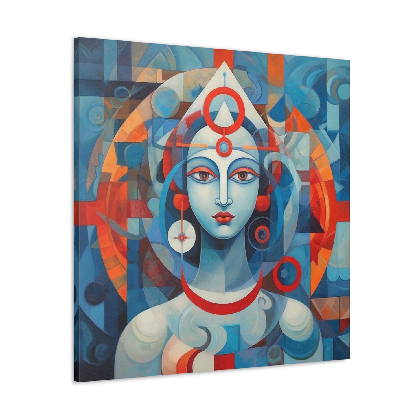 Hindu Goddess, Vesica Piscis Canvas Gallery Wraps