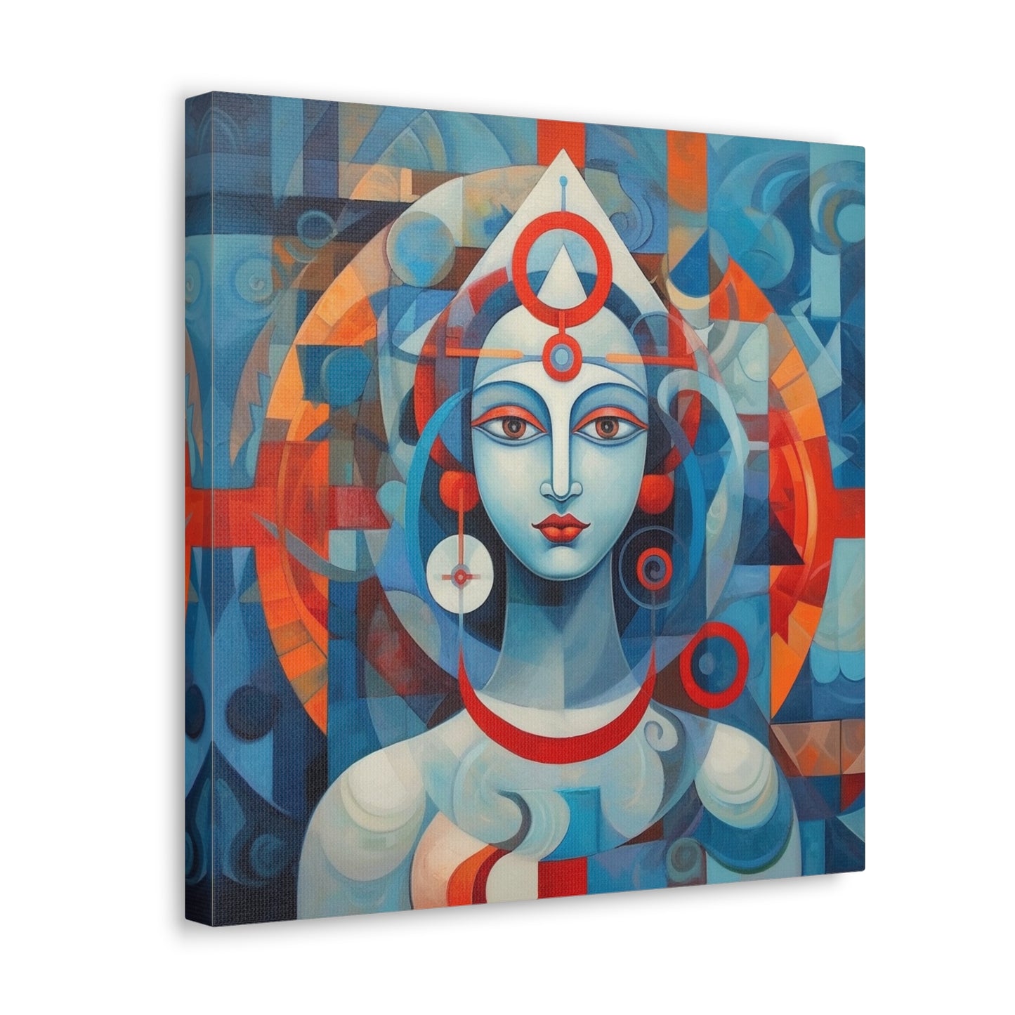 Hindu Goddess, Vesica Piscis Canvas Gallery Wraps