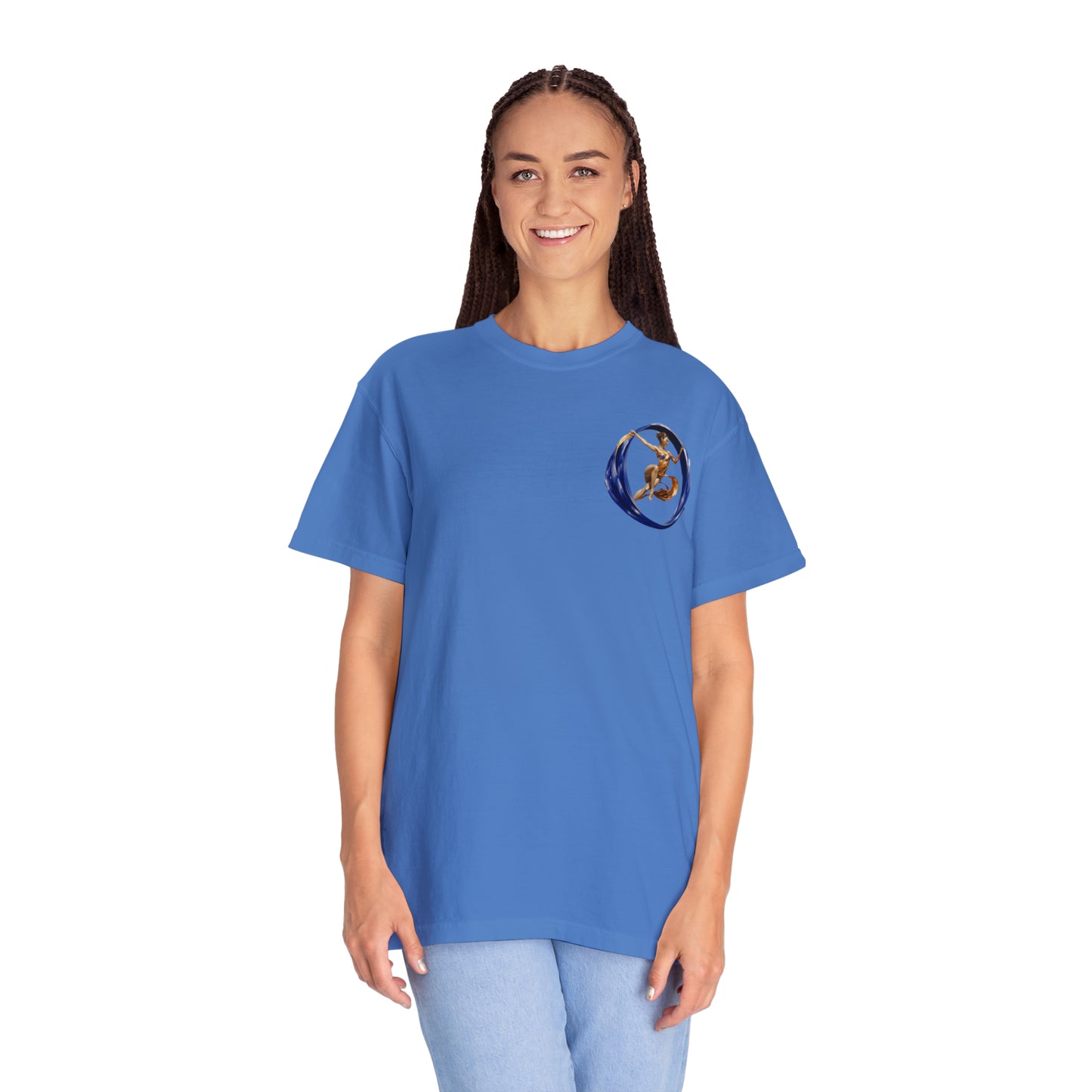 Aqueous Dancer Front Unisex Garment-Dyed T-shirt