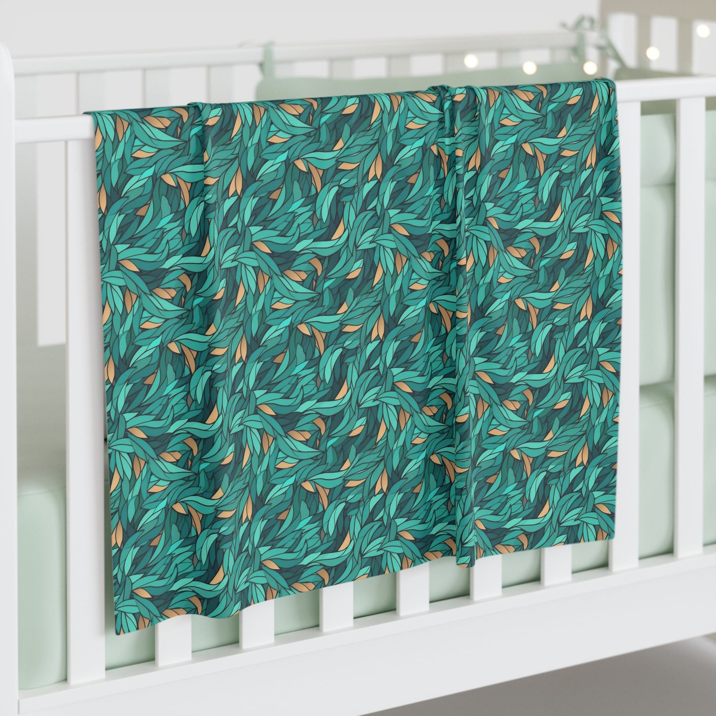 Kelp Swirls Baby Swaddle Blanket