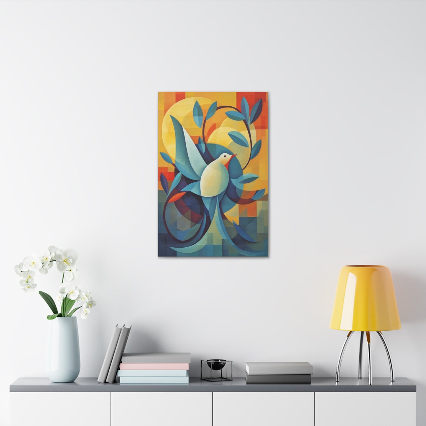 Dove and Olive Branch Canvas Gallery Wraps