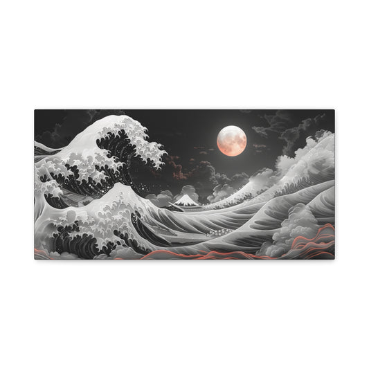 Turbulent Moonrise Matte Canvas, Stretched, 1.25"