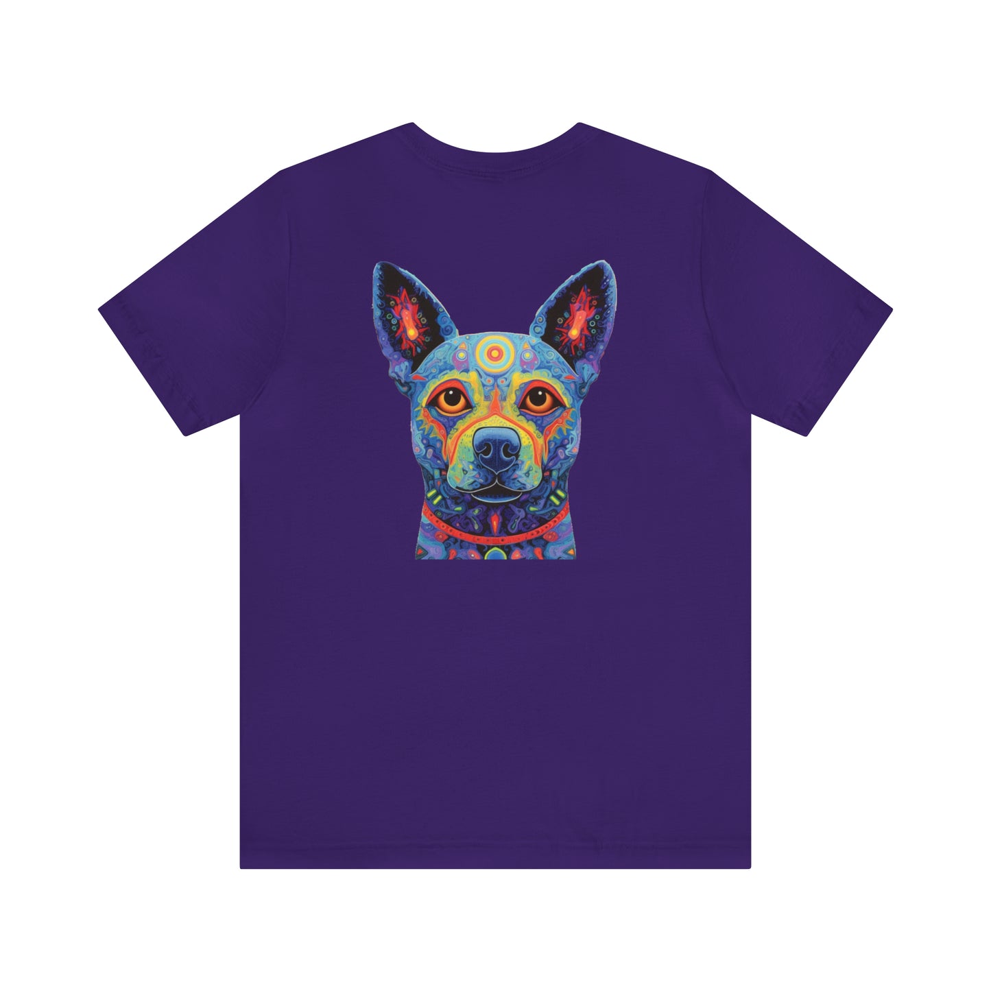 Psychedelic Dog Back Unisex Jersey Short Sleeve Tee