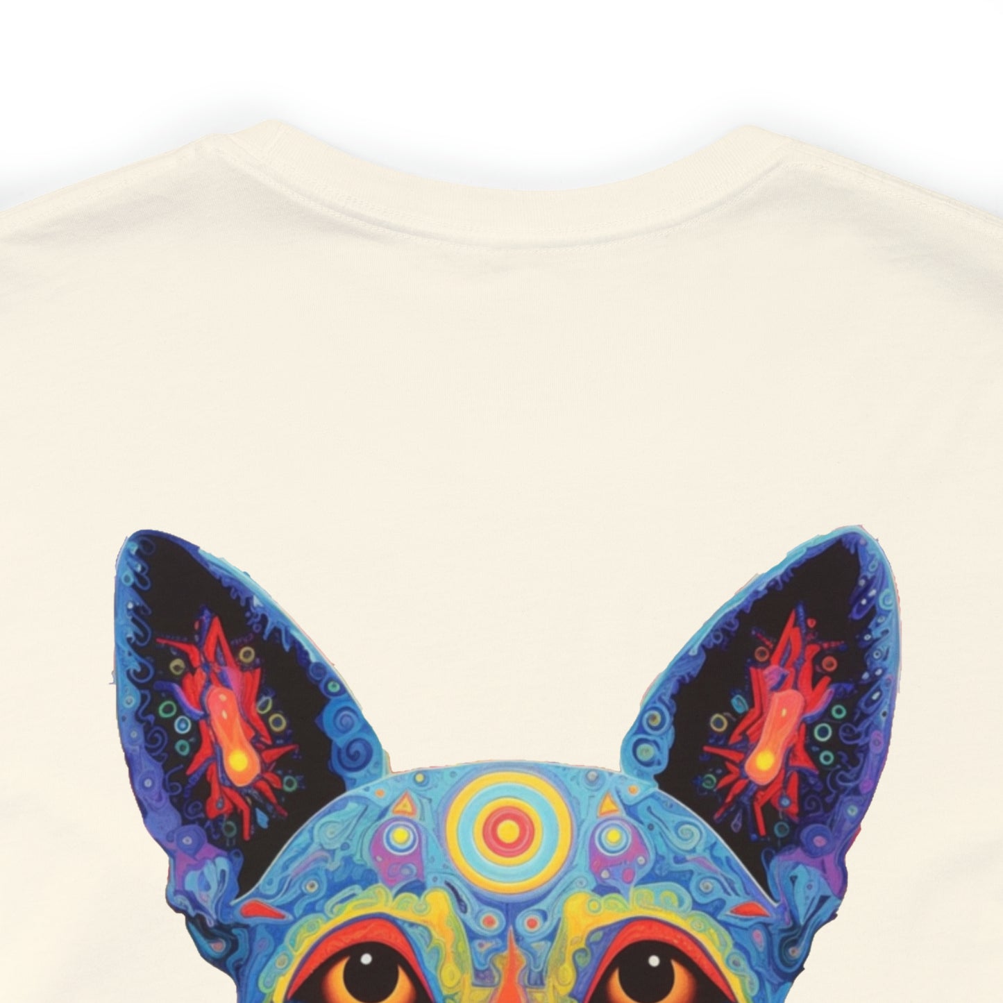 Psychedelic Dog Back Unisex Jersey Short Sleeve Tee