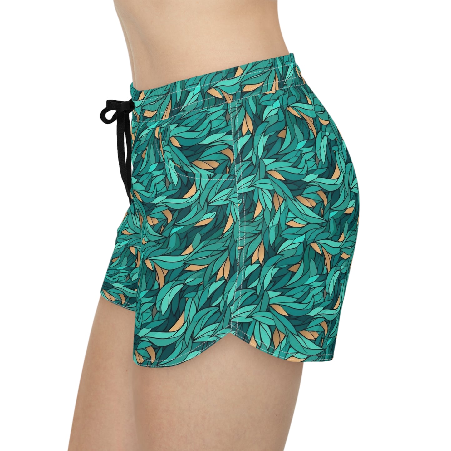 Kelp Swirls Women's Casual Shorts (AOP)