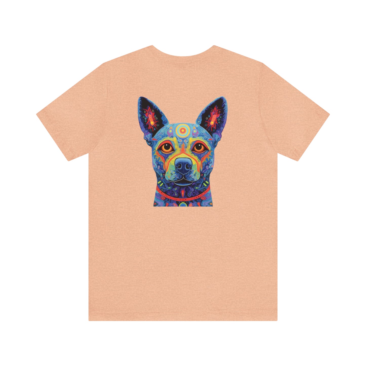 Psychedelic Dog Back Unisex Jersey Short Sleeve Tee