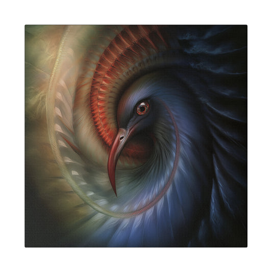 Canvas Wall Art - Abstract Ibis Vortex