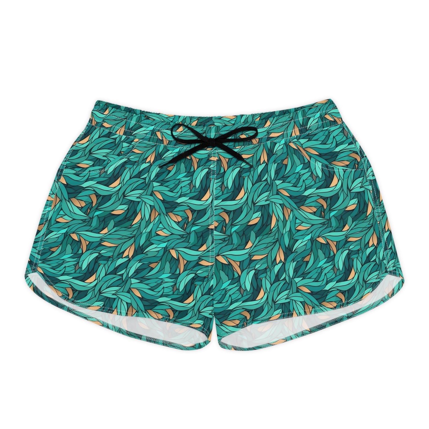 Kelp Swirls Women's Casual Shorts (AOP)