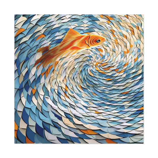 Fish Vortex Canvas Gallery Wraps