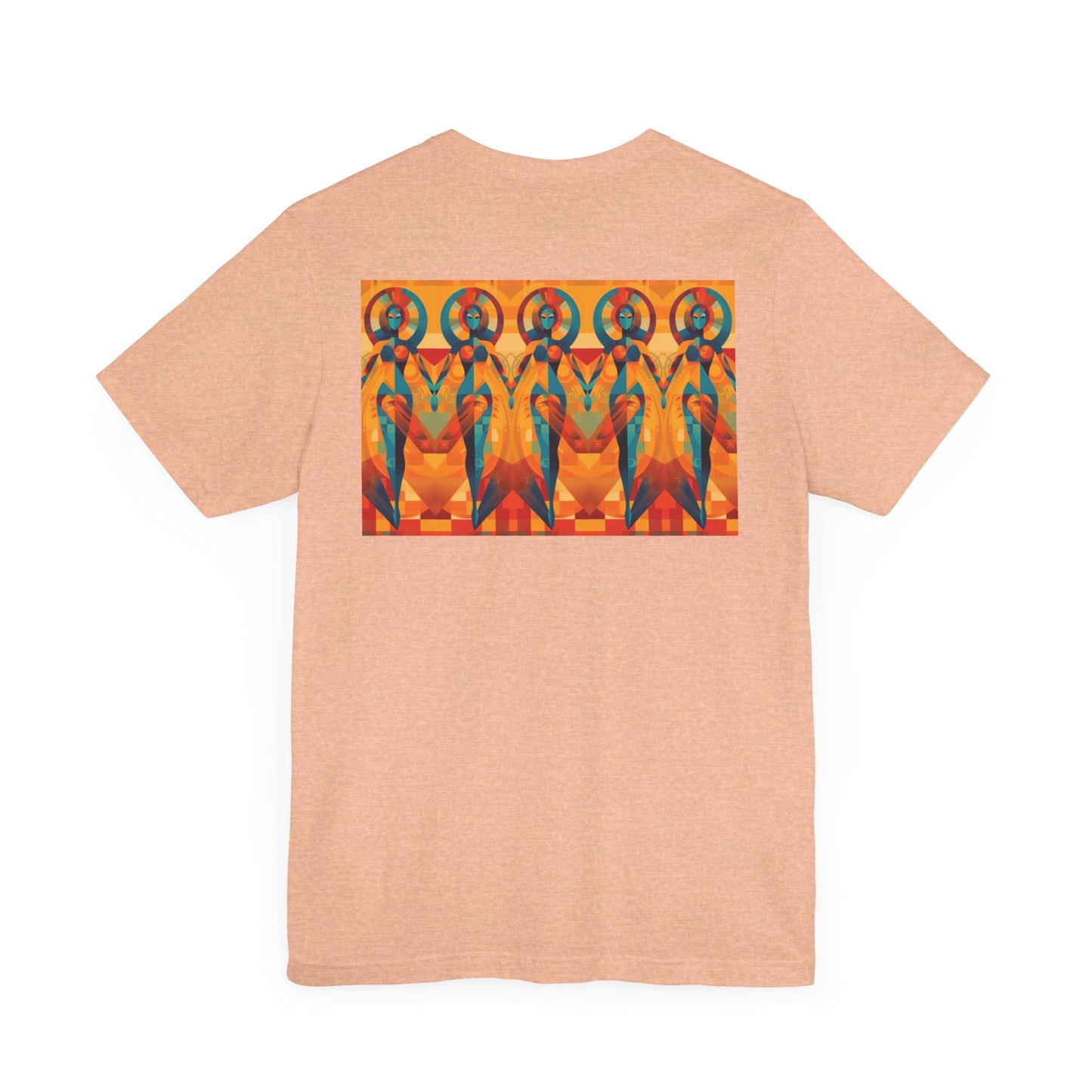 Tantric Cubists Back Unisex Jersey Short Sleeve Tee