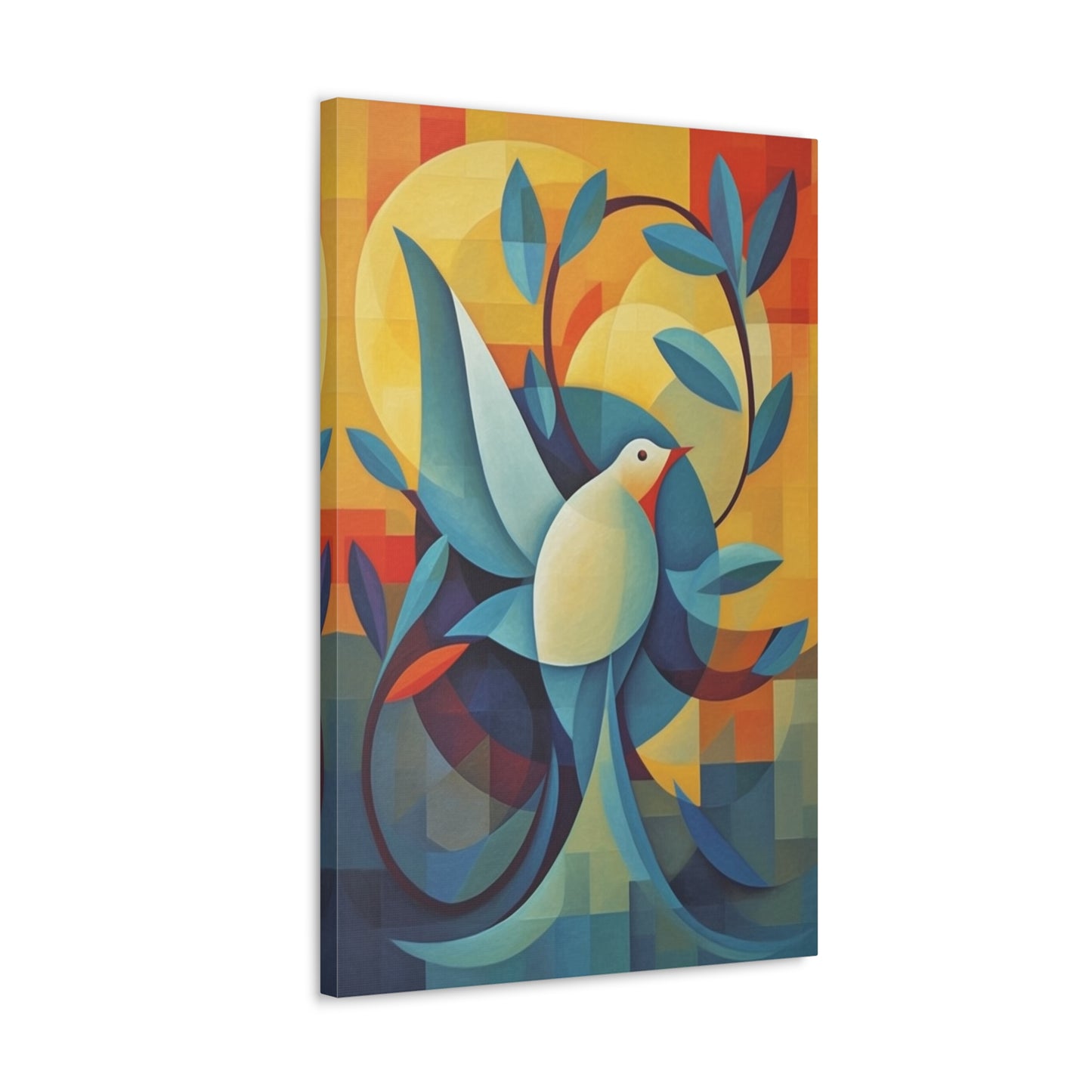 Dove and Olive Branch Canvas Gallery Wraps