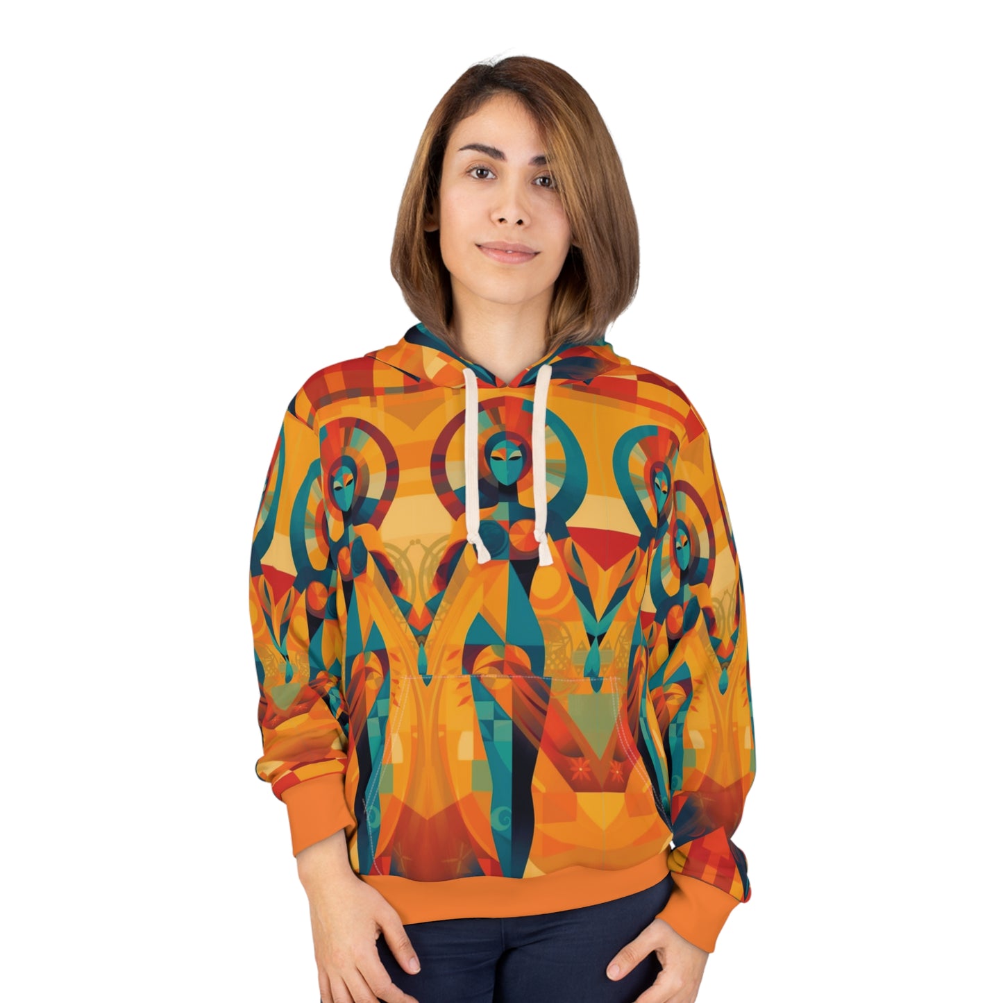 Tantric Cubists Unisex Pullover Hoodie (AOP)