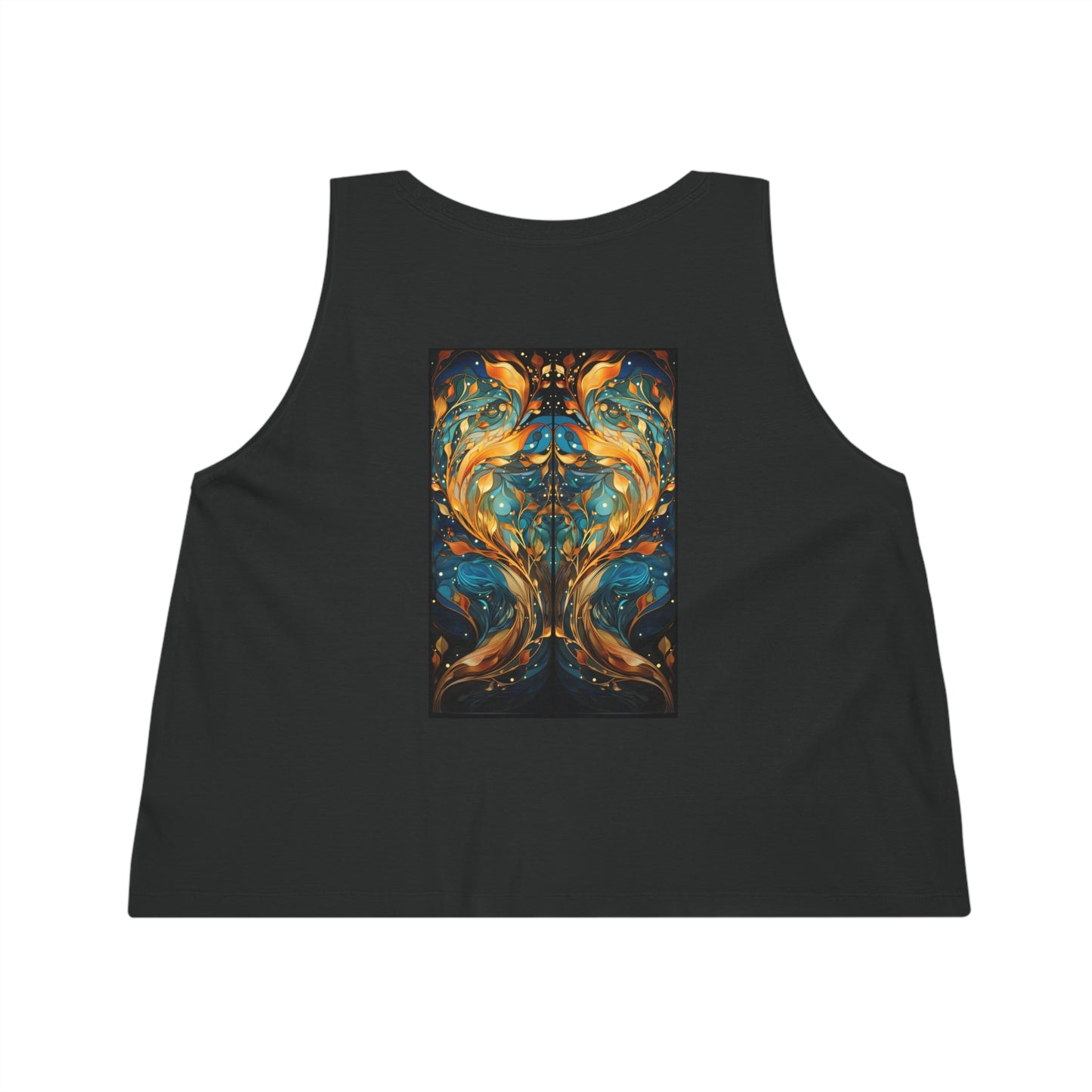 Kelp Mirror Back Women's Dancer Cropped Tank Top