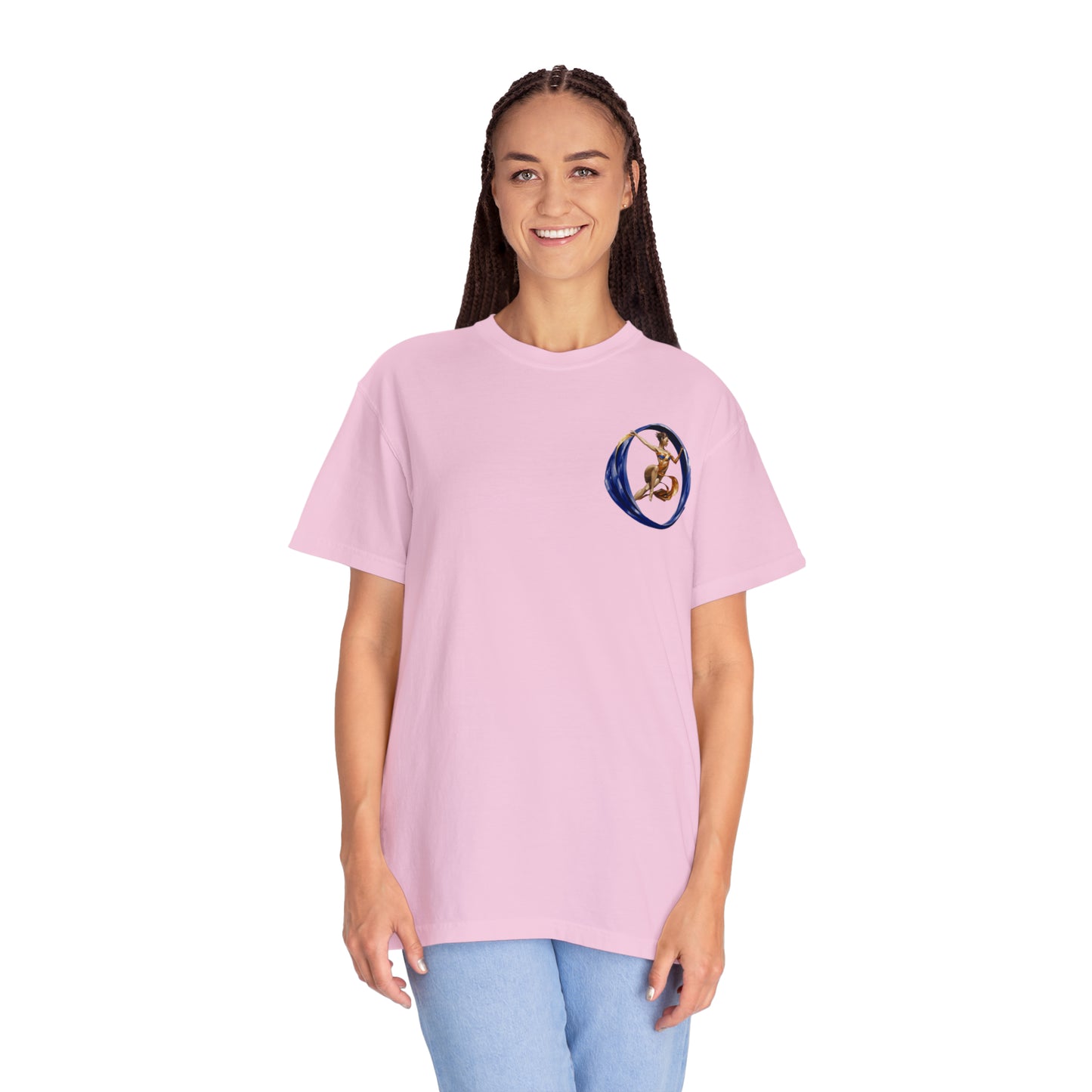 Aqueous Dancer Front Unisex Garment-Dyed T-shirt