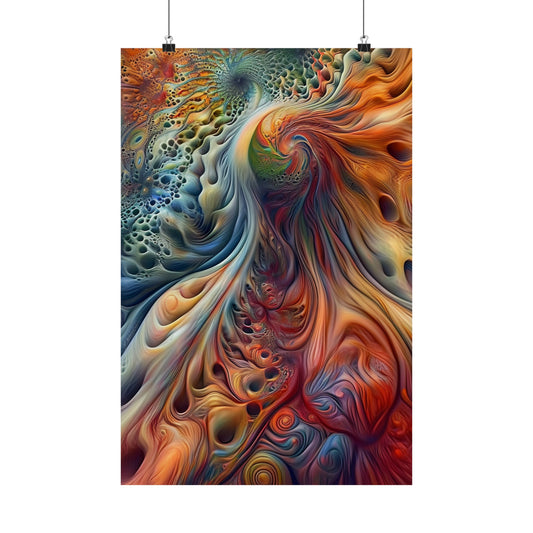 Energetic Correspondence Matte Poster