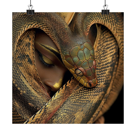 Heart Snake Matte Poster