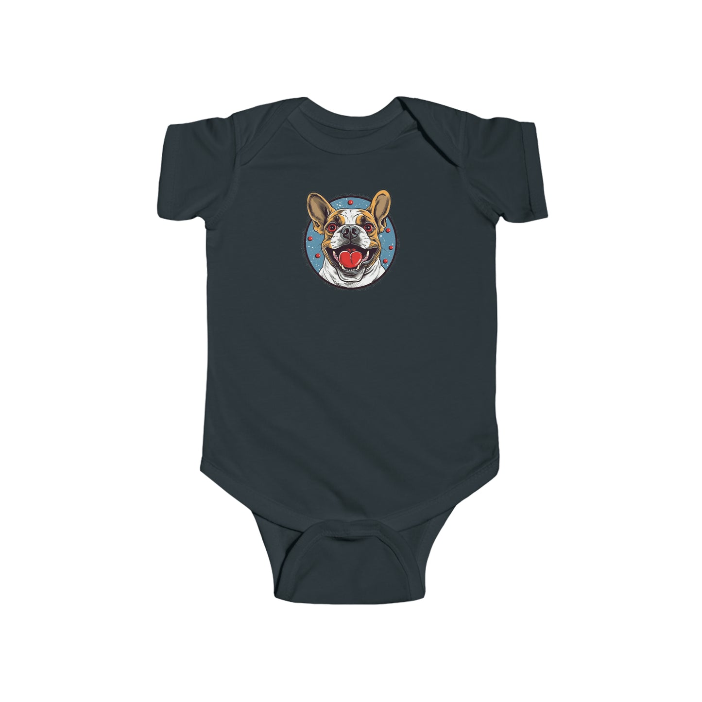 French Bulldog Infant Fine Jersey Bodysuit