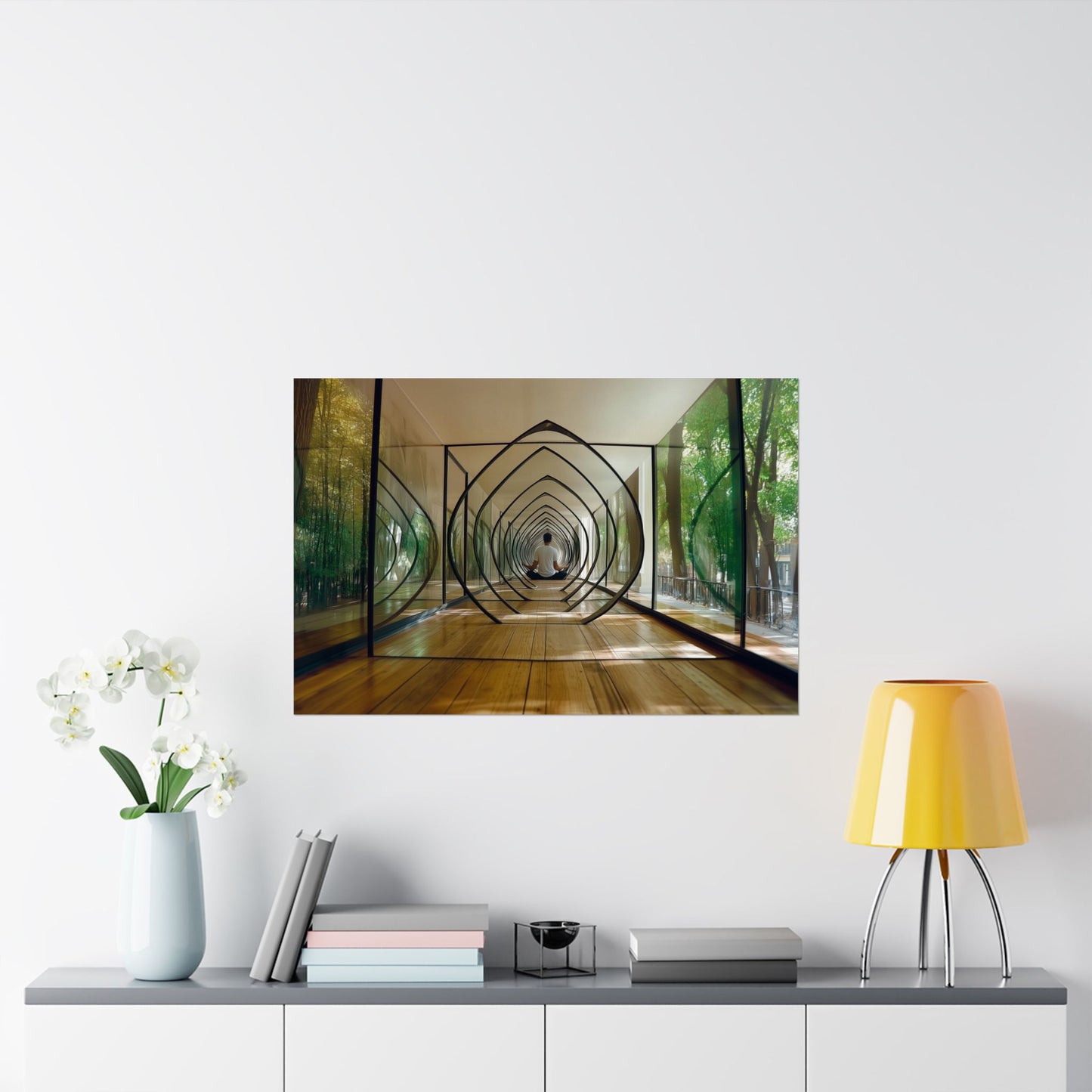 Mirror Meditation Matte Horizontal Posters