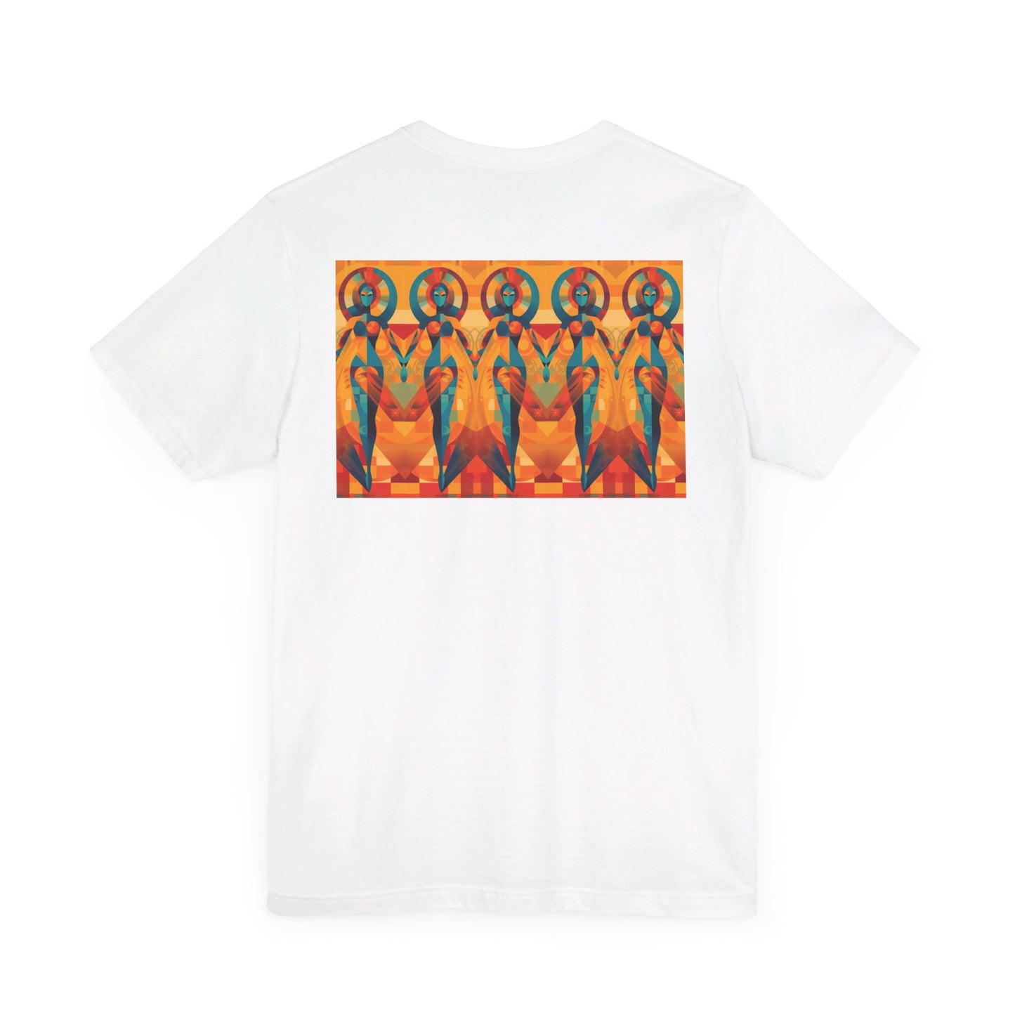 Tantric Cubists Back Unisex Jersey Short Sleeve Tee