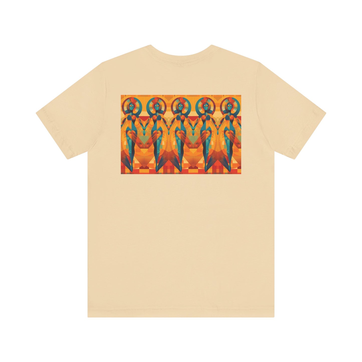 Tantric Cubists Back Unisex Jersey Short Sleeve Tee