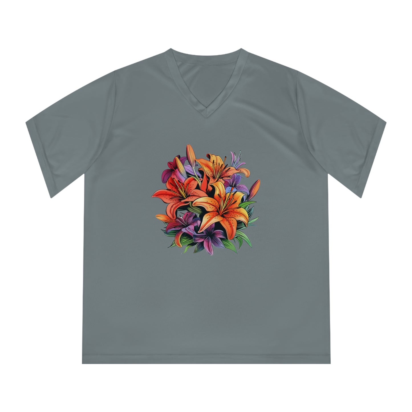 Lillies Women's Performance V-Neck T-Shirt