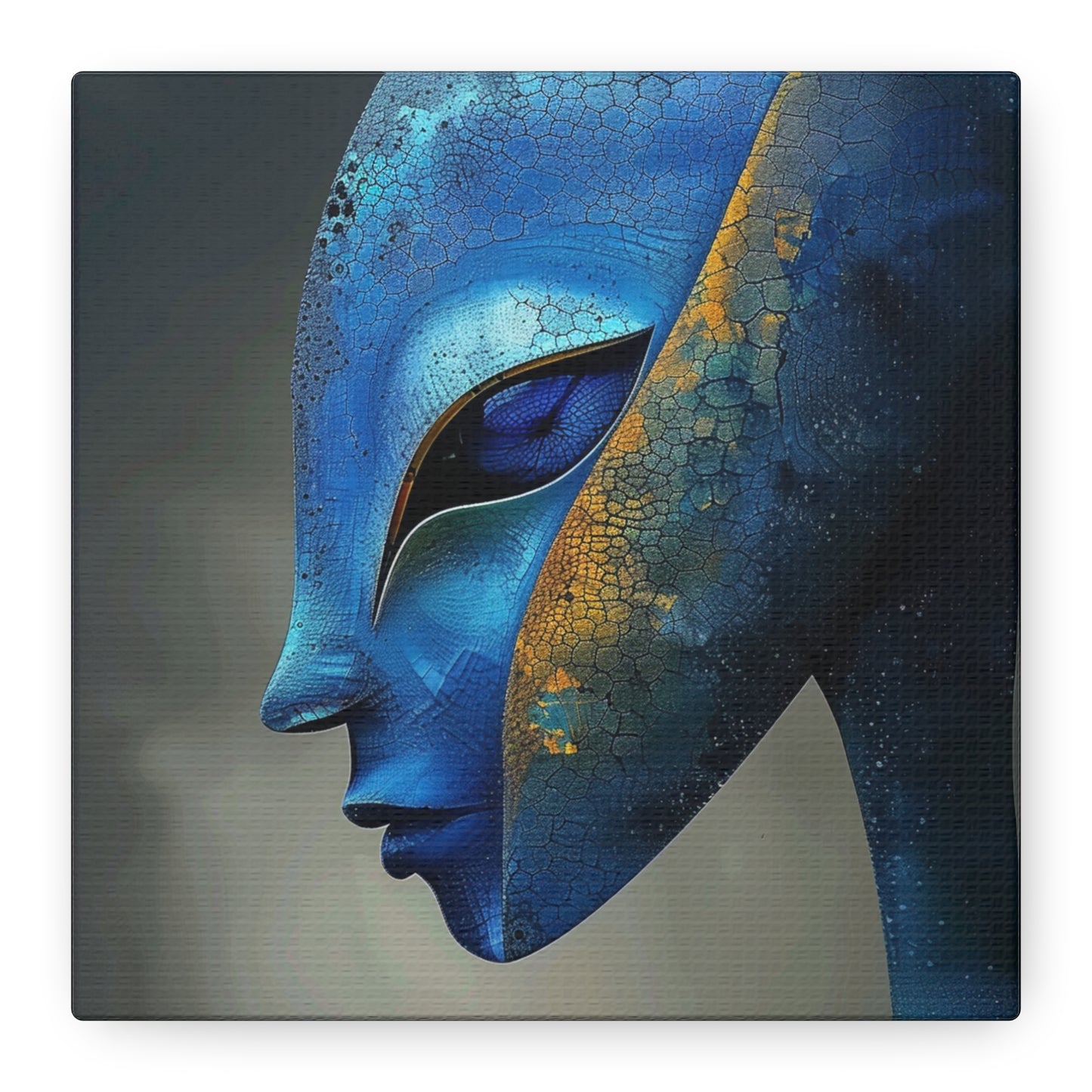 Blue Alien Matte Canvas, Stretched, 1.25"