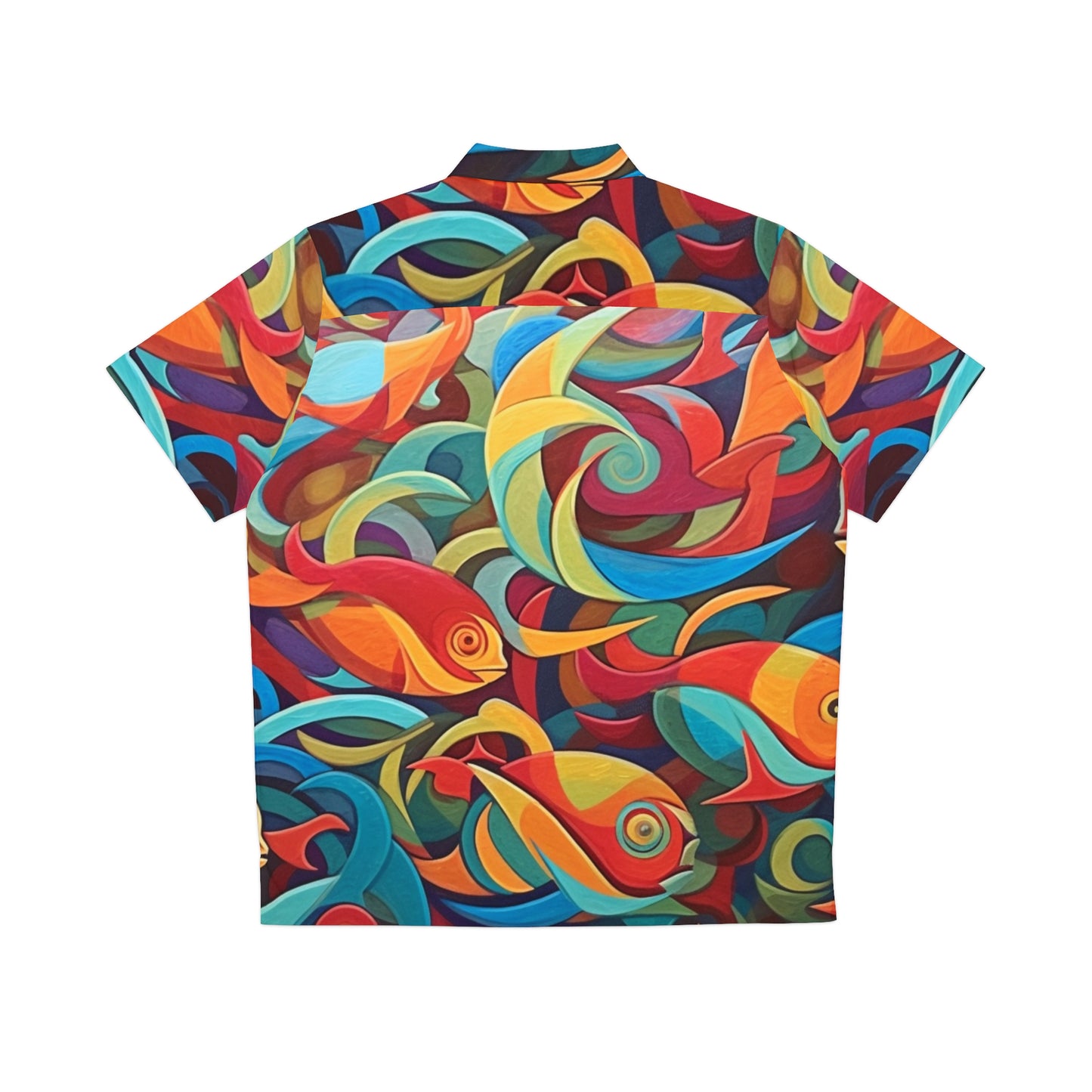 Fish School Men's Hawaiian Shirt (AOP)