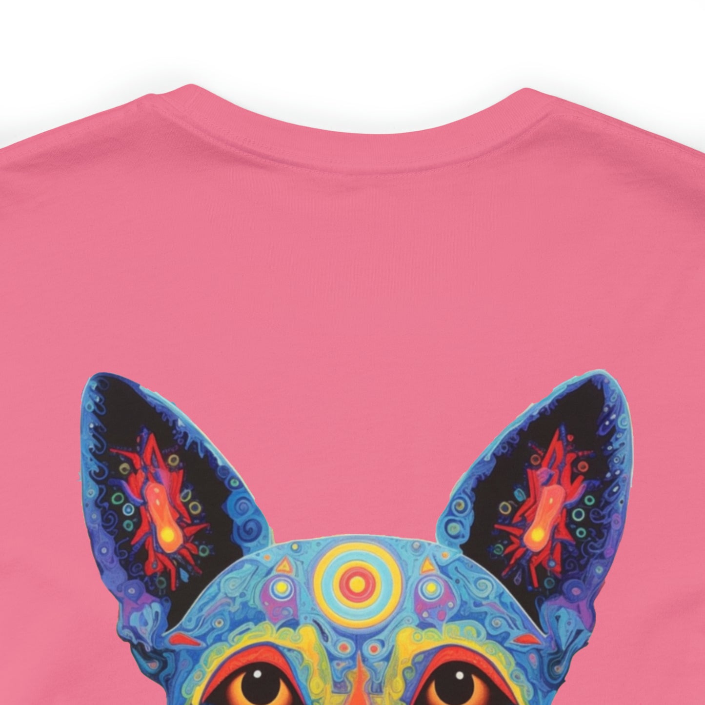 Psychedelic Dog Back Unisex Jersey Short Sleeve Tee