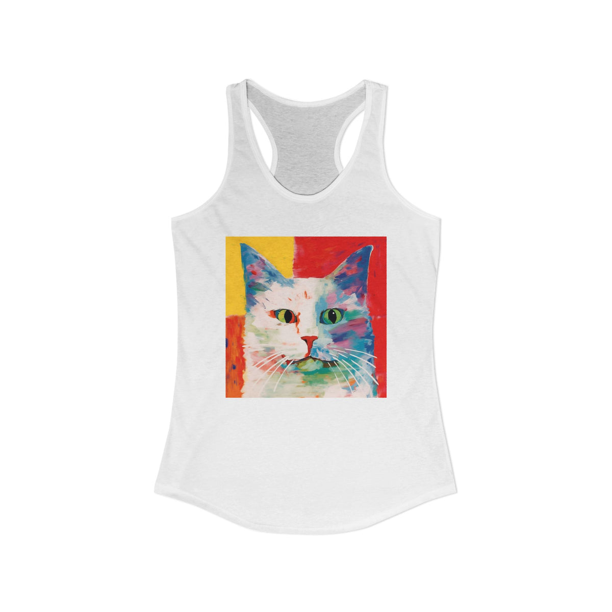 Cross Eyed Kitty Front Unisex Jersey Tank