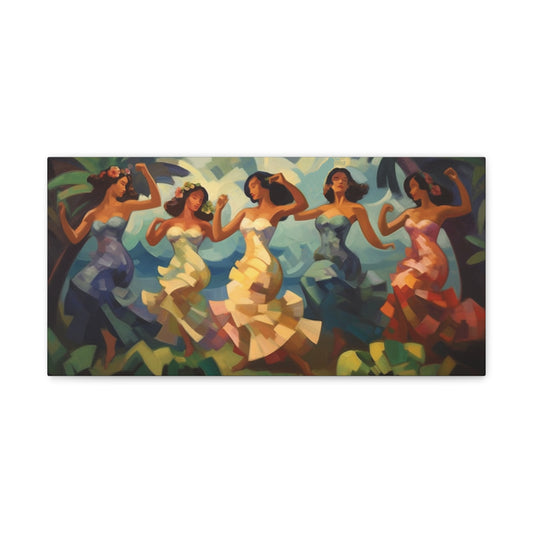 Tropical Dancers Canvas Gallery Wraps