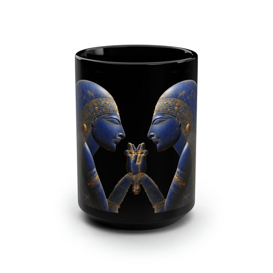 Ancient Artifacts Black Mug, 15oz