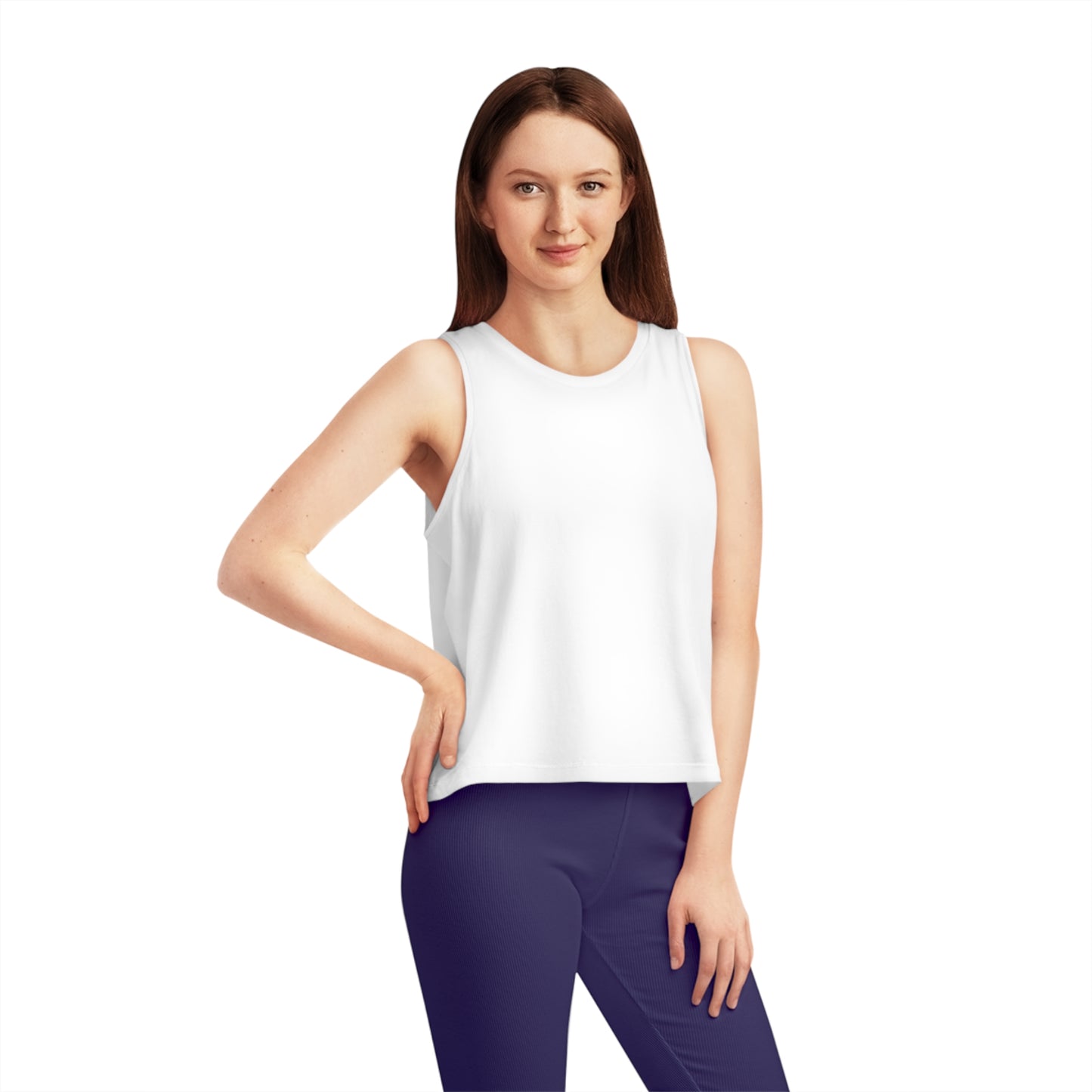 Kelp Mirror Back Women's Dancer Cropped Tank Top