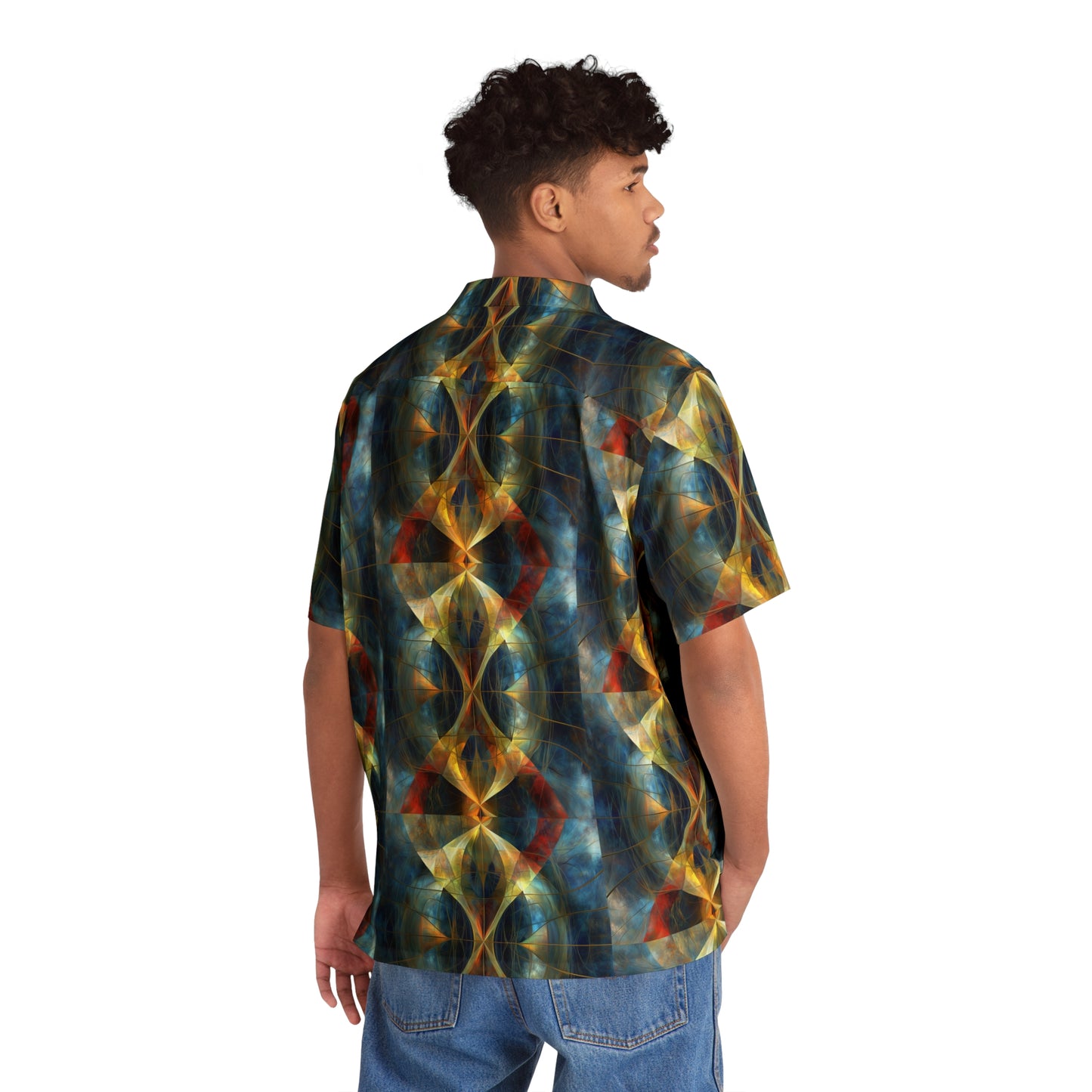 Depth Recognition Men's Hawaiian Shirt (AOP)