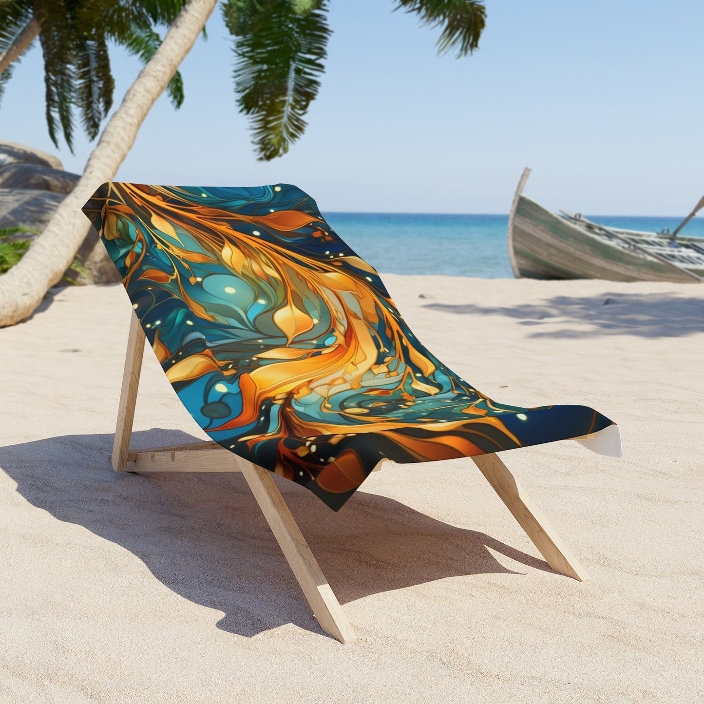 Kelp Swirl Beach Towel