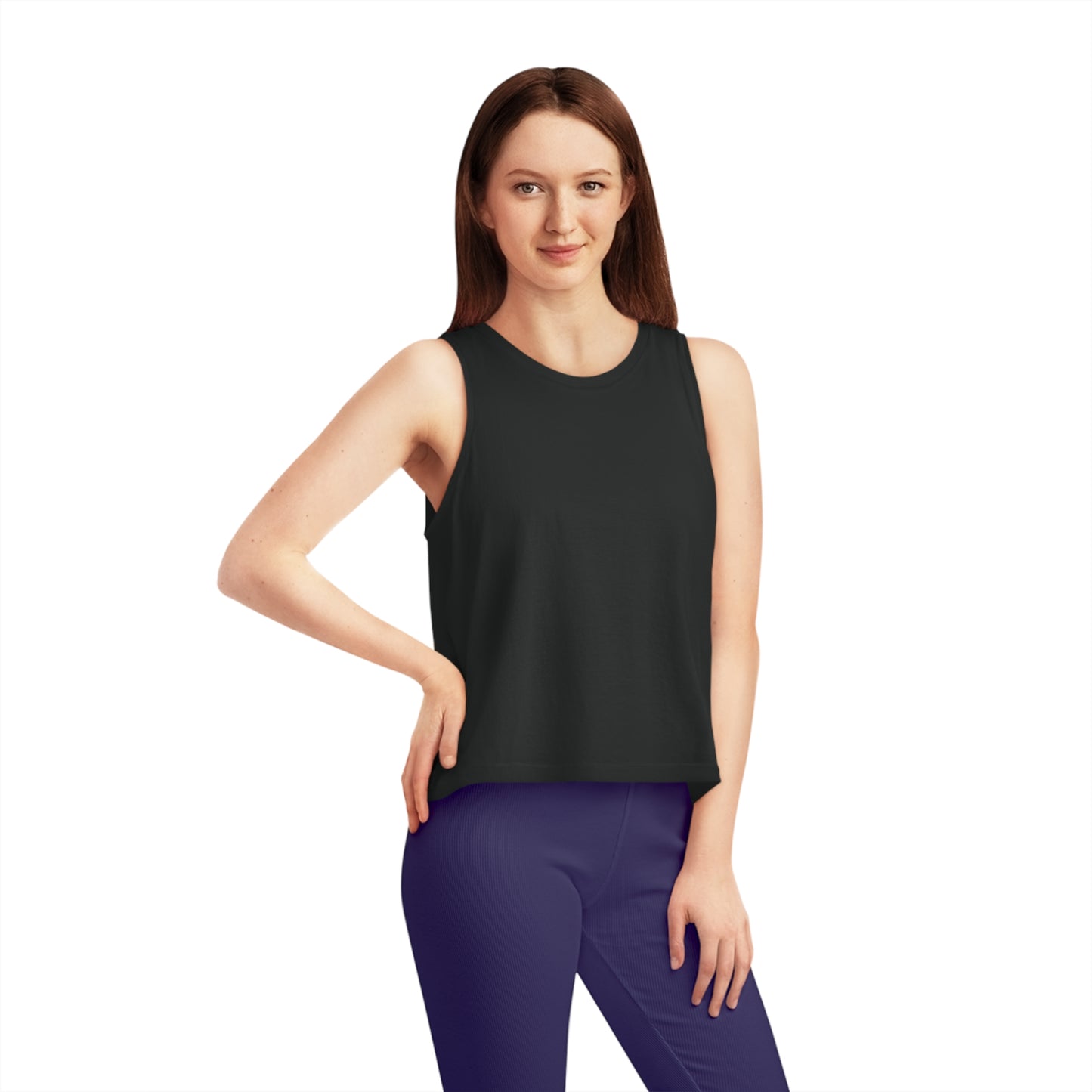 Kelp Mirror Back Women's Dancer Cropped Tank Top