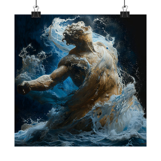 Face Melt Matte Poster
