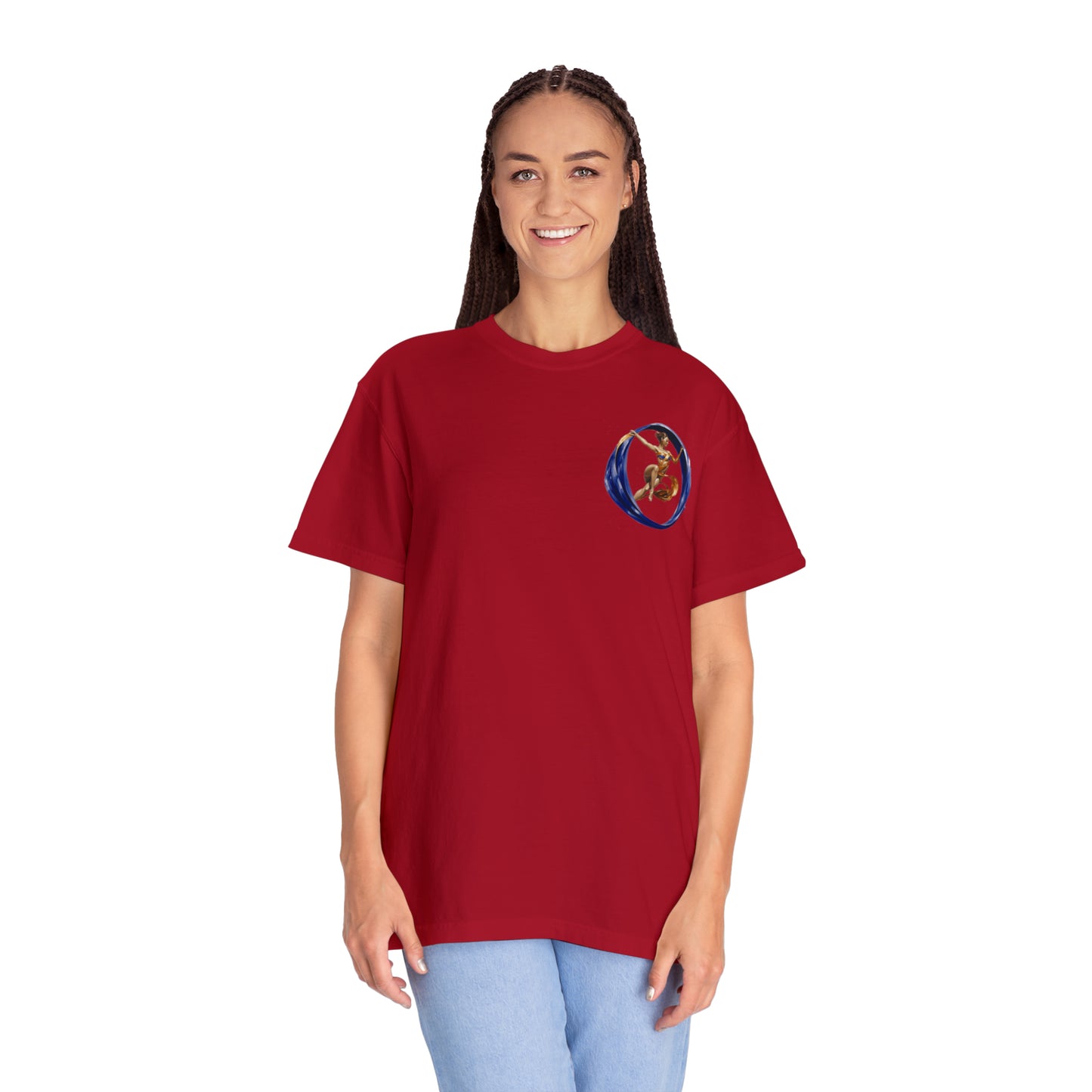 Aqueous Dancer Front Unisex Garment-Dyed T-shirt