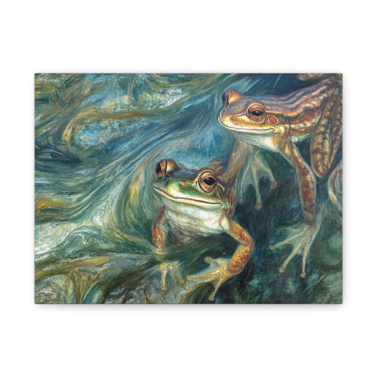 Frog Pals Matte Canvas, Stretched, 1.25"