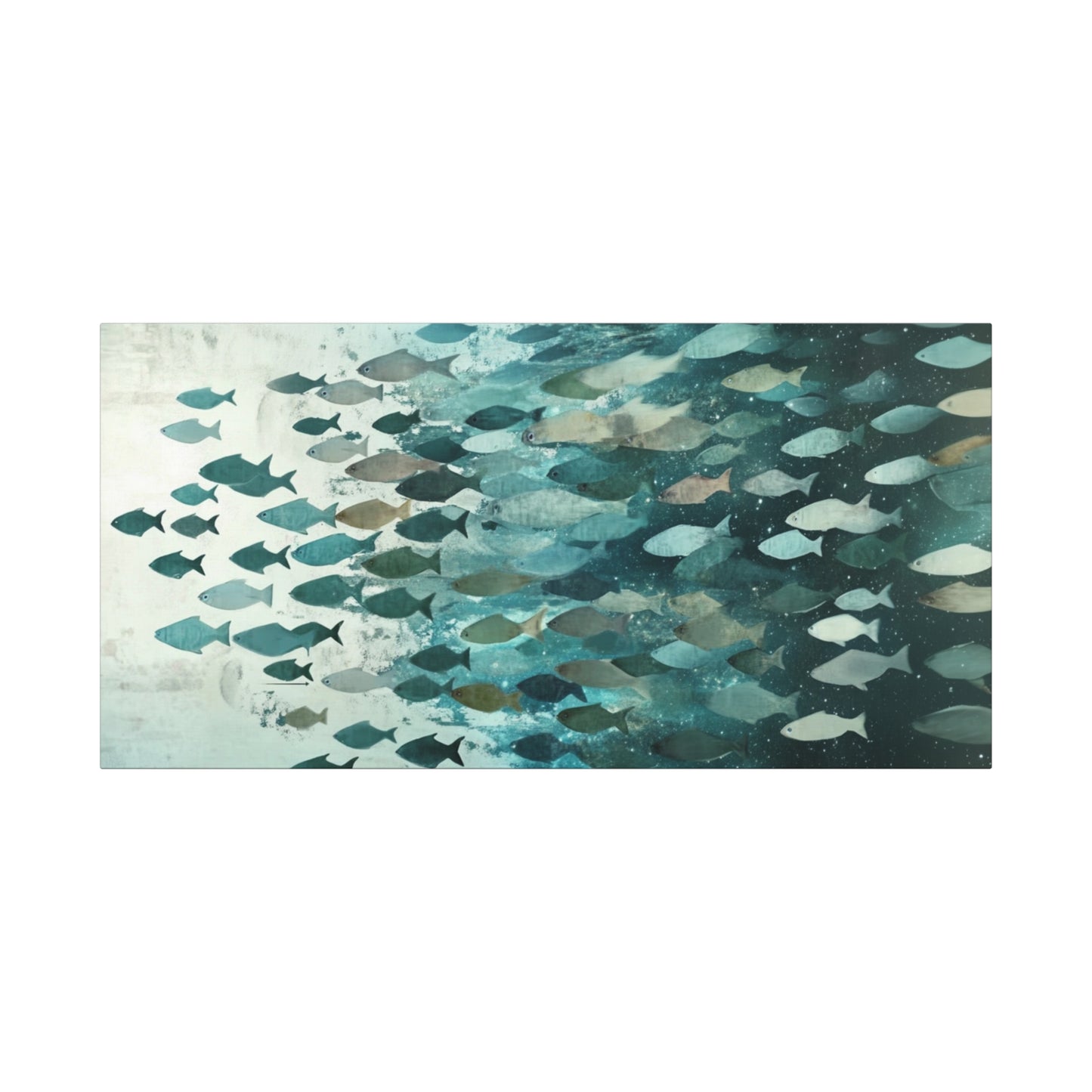 Cool Fish School Matte Canvas, Stretched, 1.25"