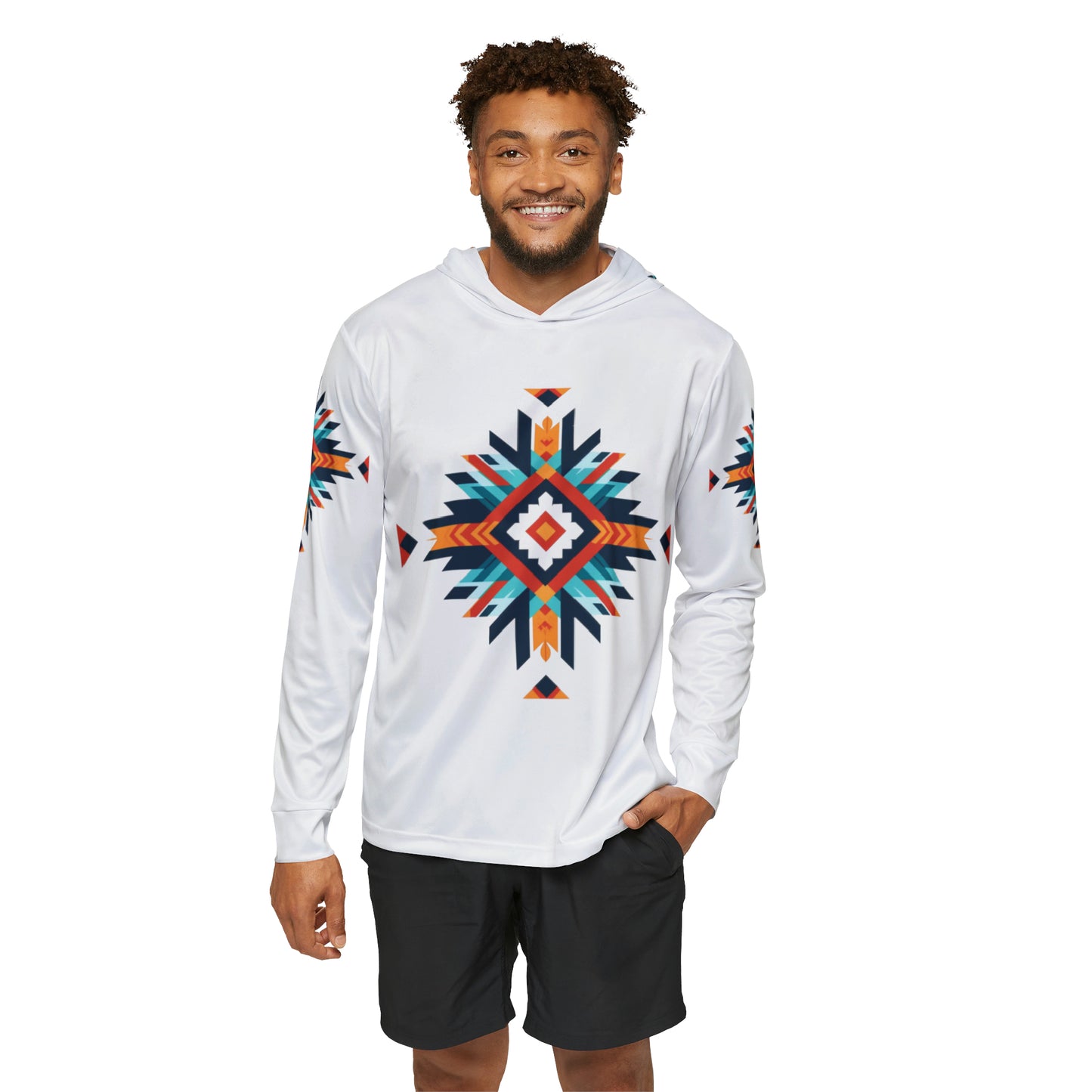 Navajo Men's Sports Warmup Hoodie (AOP)