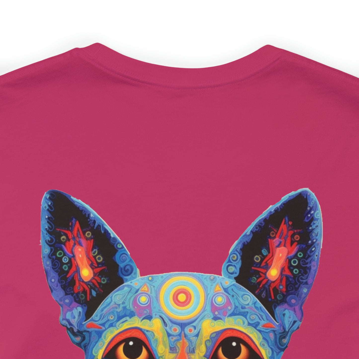 Psychedelic Dog Back Unisex Jersey Short Sleeve Tee