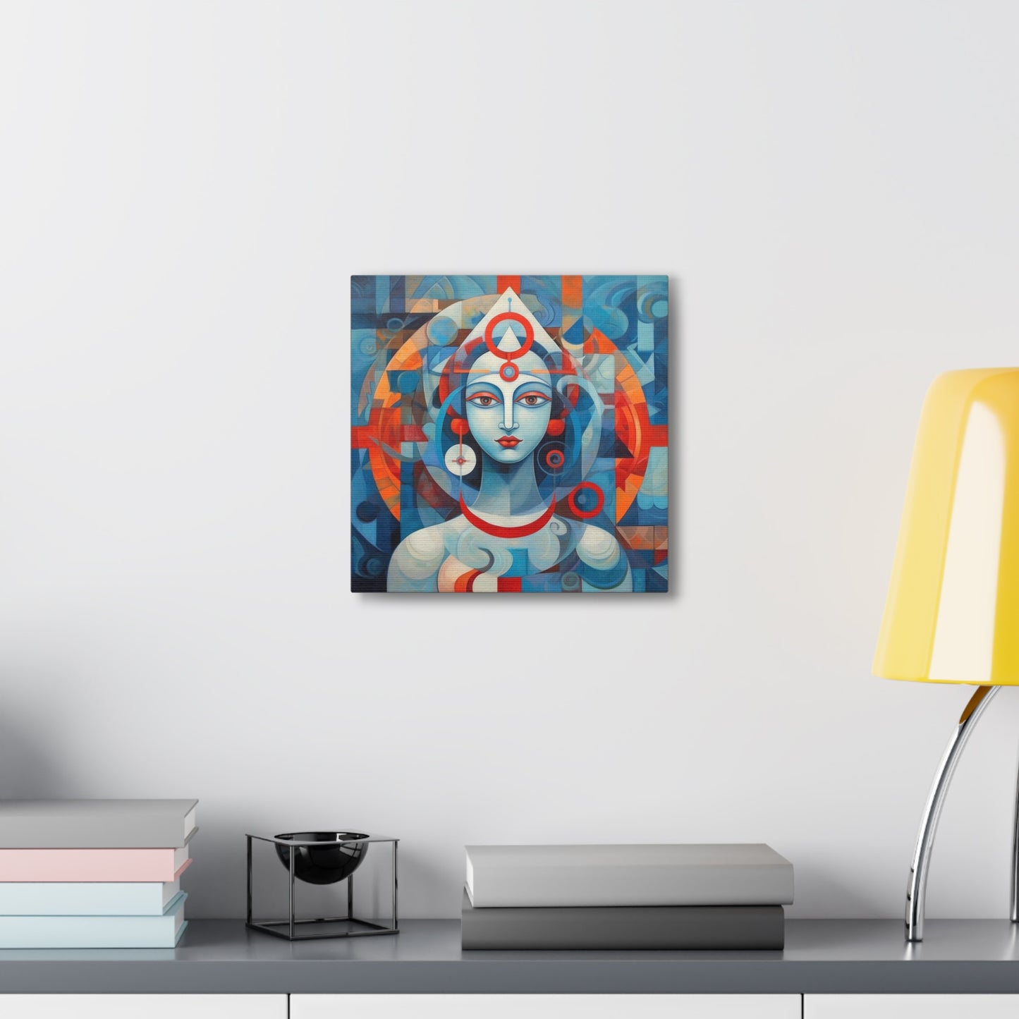 Hindu Goddess, Vesica Piscis Canvas Gallery Wraps