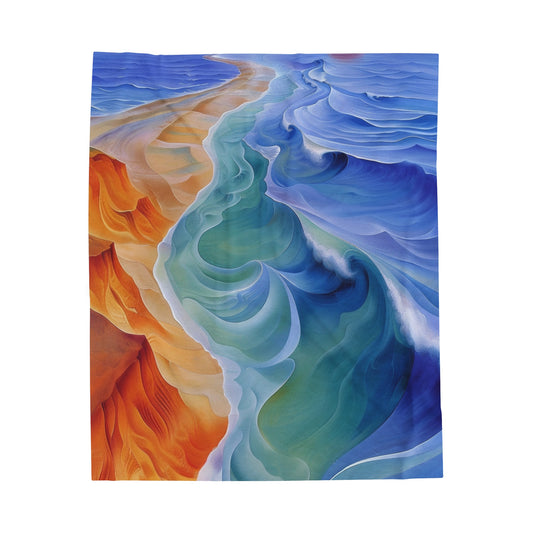 Earth and Waves Velveteen Plush Blanket