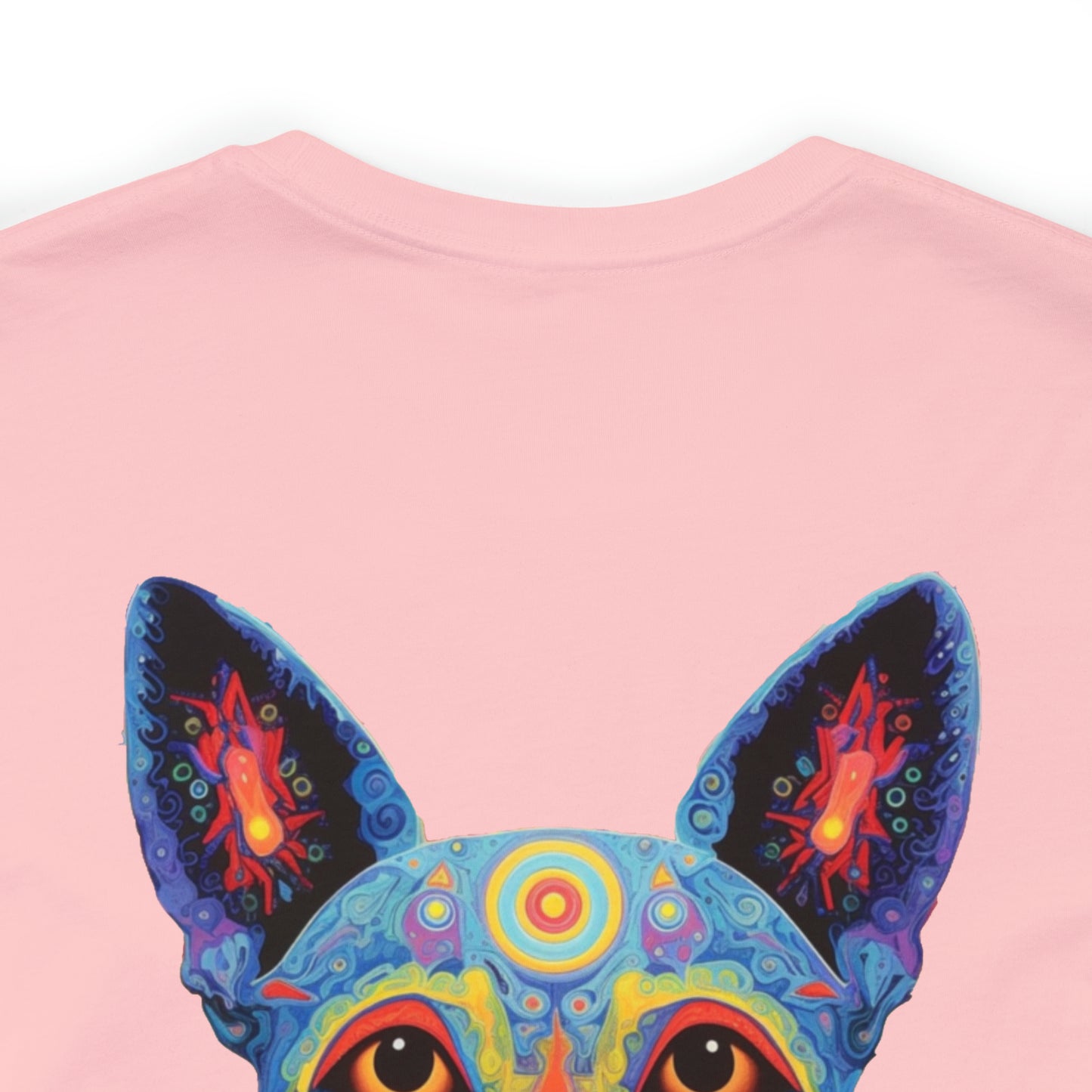 Psychedelic Dog Back Unisex Jersey Short Sleeve Tee