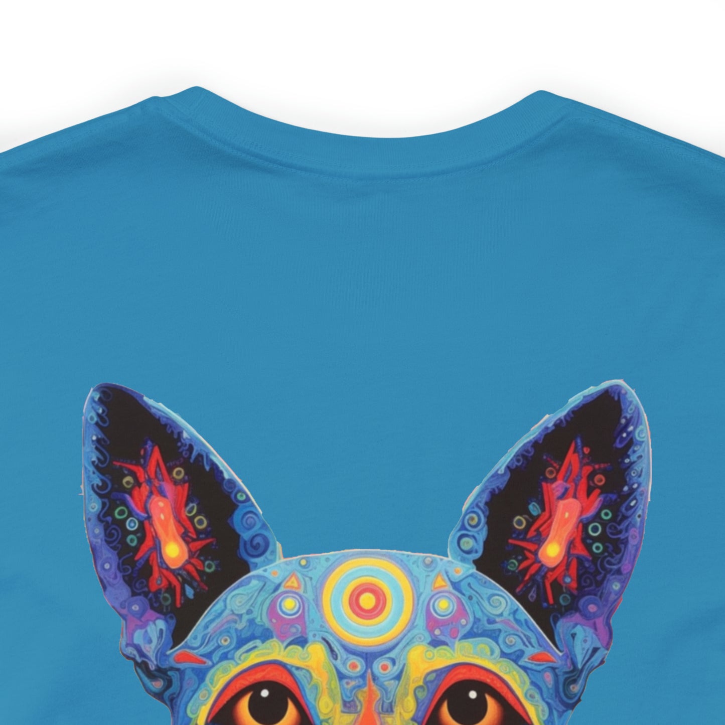 Psychedelic Dog Back Unisex Jersey Short Sleeve Tee