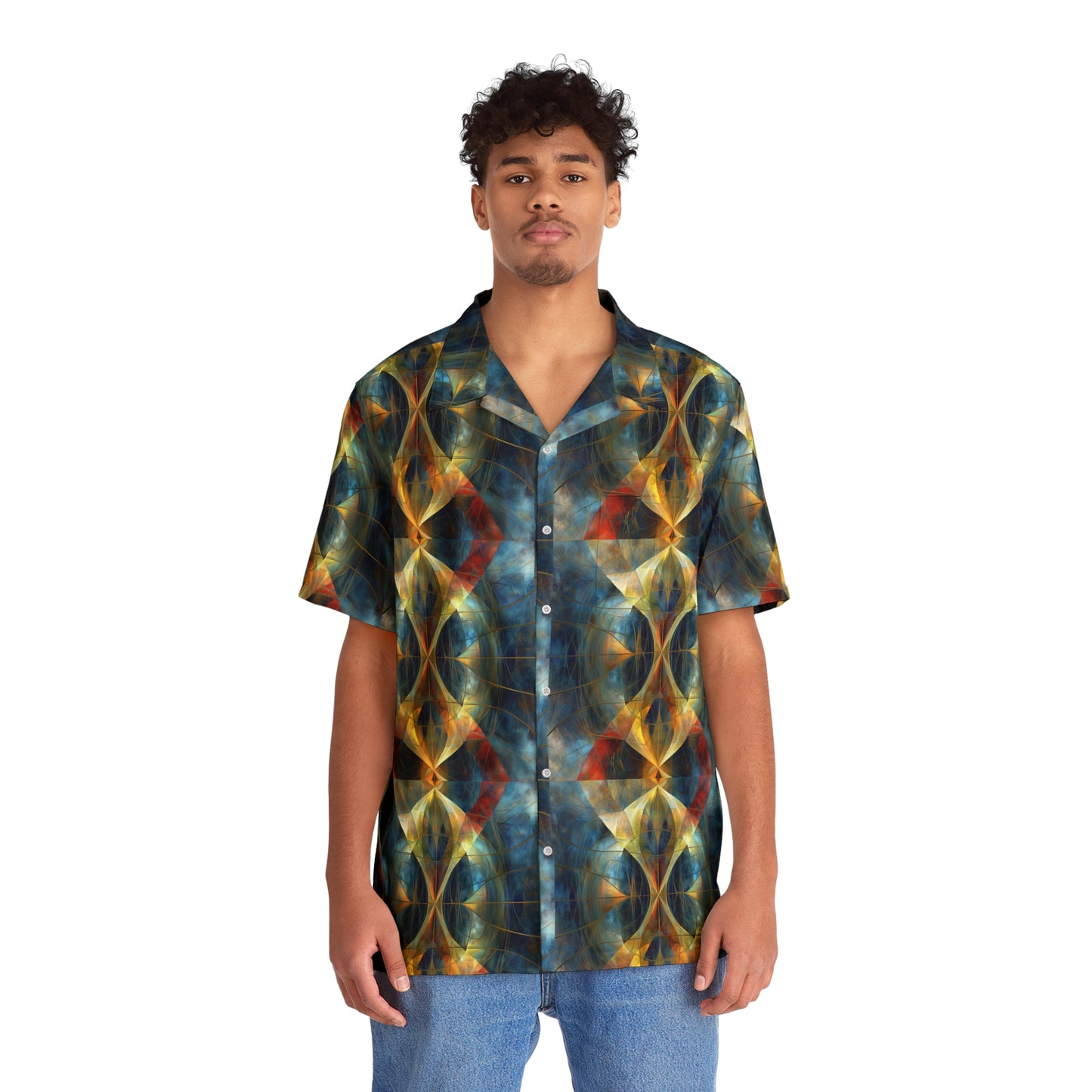 Depth Recognition Men's Hawaiian Shirt (AOP)