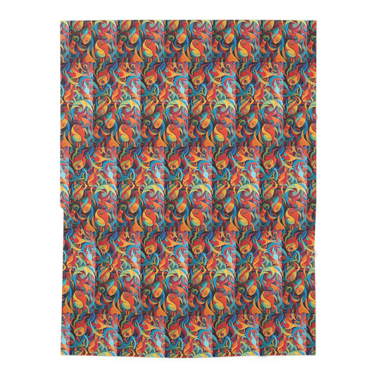 Fish School Baby Swaddle Blanket