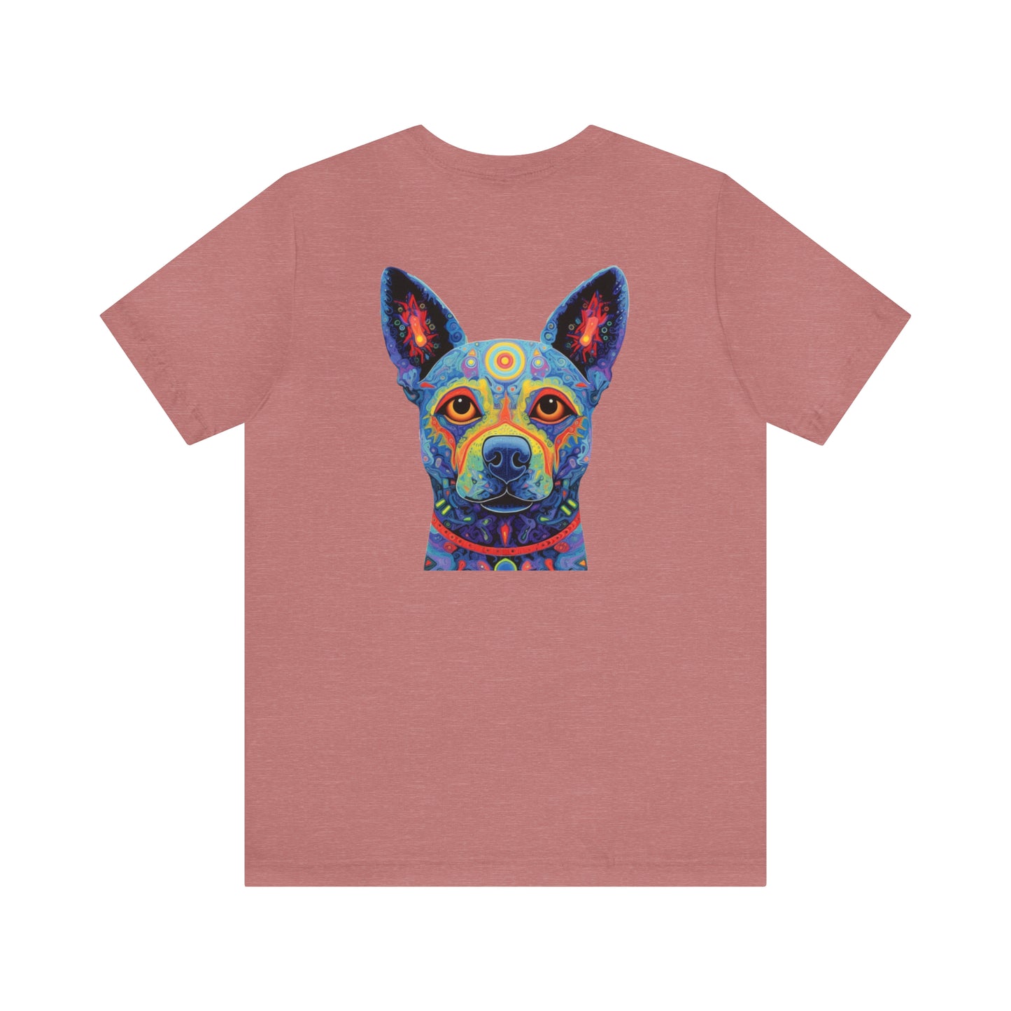 Psychedelic Dog Back Unisex Jersey Short Sleeve Tee